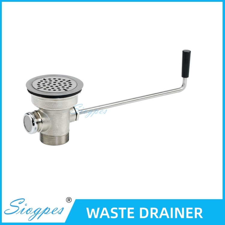 D3300 Twist Lever Waste Drainer Commercial Twist Handle Floor Waste Drain