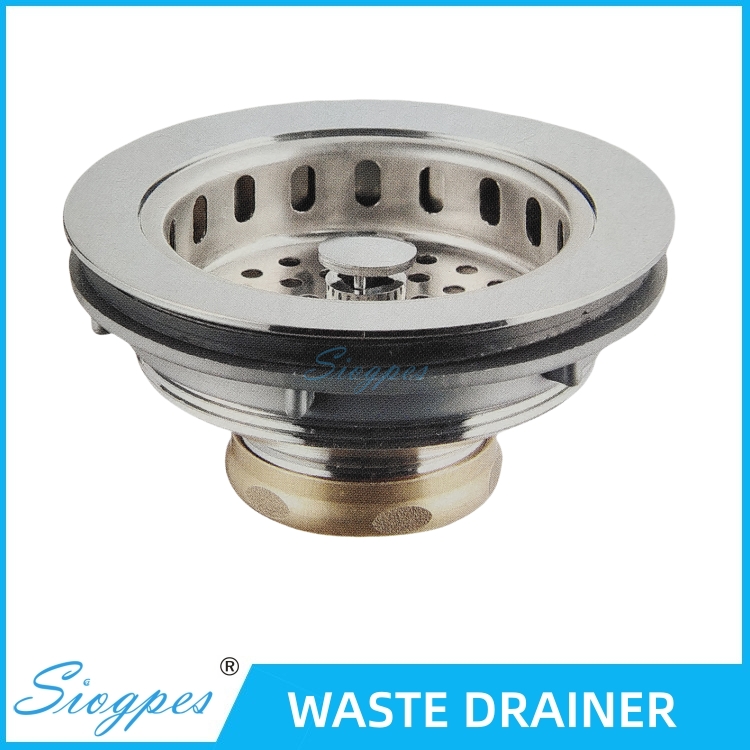 D3301 Waste Drainer Commercial Sink Waste Drain Brass